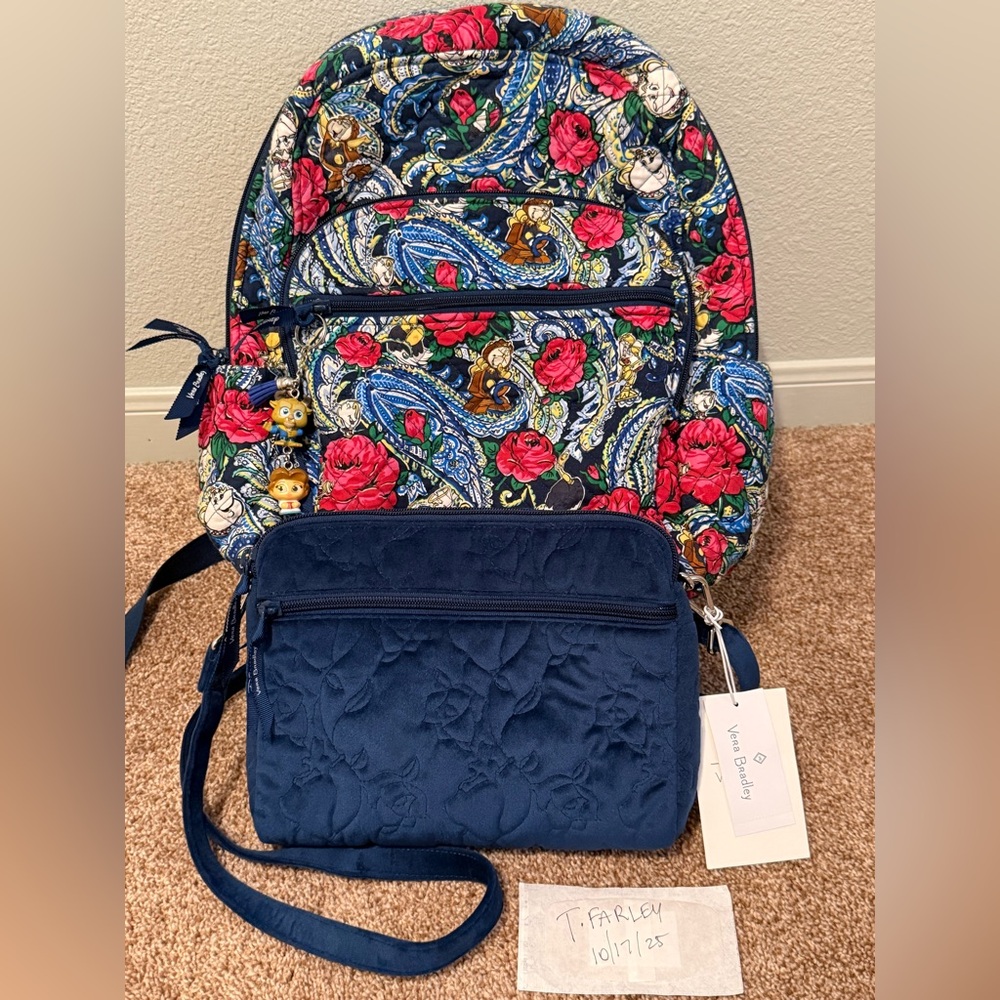 Vera Bradley Disney Beauty and the Beast backpack only